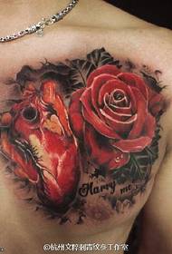 Zemra u rrit modelin e tatuazhit të trurit 143505 @ modeli i pjesës së tatuazhit me kompozicion të belit
