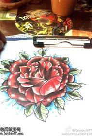 Личность цвет роза тату рукописный рисунок