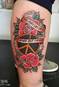 Leg logo rose tattoo patroan