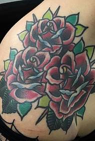 Tattoo humero rosa exemplaris