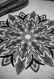 ບຸກຄະລິກກະພາບຂອງ Mandala Brahma Tattoo Pattern