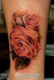 Patró de tatuatge de rosa rosa