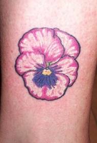 Aranyos rózsaszín virág tetoválás minta