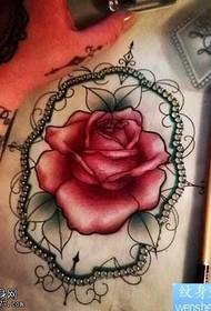 Barvita vzorec tetovaže vrtnic