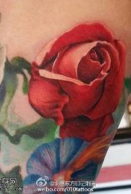 Motivo tatuaggio rosa