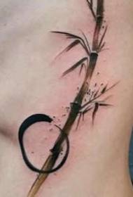 9 Ĉinstilaj inko-pentraĵoj de bambuaj tatuoj
