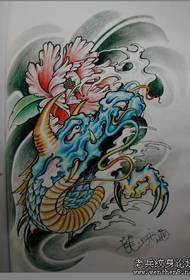 Dragon Tattoo Txawv: Xim Faucet Peony Tattoo Txawv