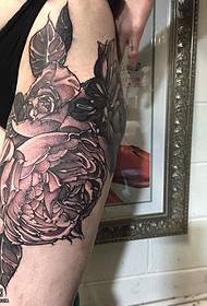 Hip klassesch Retro rose Tattoo Muster