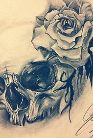 Creative European and American Rose Taro tattoo works