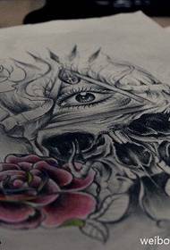 Personalità, l'occhio di Dio, l'immagine del tatuaggio rosa