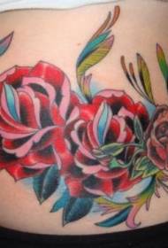 Frouljuske taillekleur rose tatoeppatroan