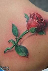 Charming rose tattoo pattern