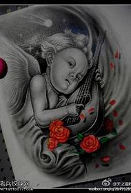 Tetovēšanas šovs, iesakiet eņģeļa rozes tetovējuma manuskriptu