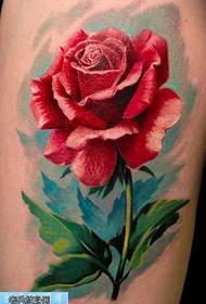 3D візерунок татуювання троянди