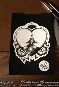 Sexy man love love flower tattoo manoscritto pattern