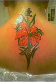 Carachtair Síneacha agus patrúin tattoo bláth totem treibhe