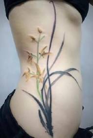 Tattoo Tattoo - Orchid Tattoo - koox koox naqshadeeye ah oo ku saabsan ubaxyada Orleid Orleid