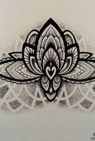 Manoscritto tatuaggio tatuaggio pungiglione petto