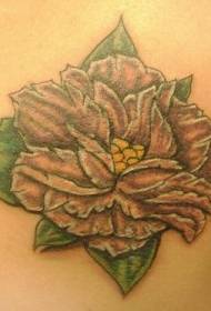 Shoulder colored light lily tattoo picture