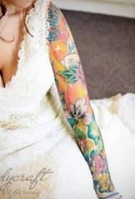 Literary flower tattoos, many painted tattoo sketches, literary flower tattoos