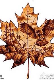 Larawan ng Manuskrito ng Maple Leaf Tattoo