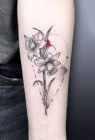 Tarin zane-zanen tattoo masu alaƙa da daffodils