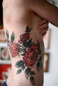 Taille roos tattoo patroon