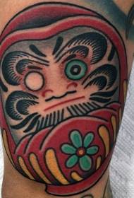 Barevné roztomilé Dharma květ tetování vzor