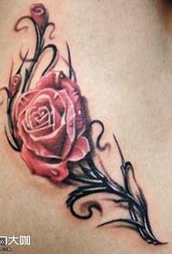 Pasu ruže tetovanie vzor