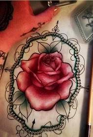 Motif manuscrit de tatouage belle rose tatouage pour profiter de la photo
