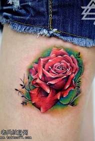 Leg Rose tattoo tattoo