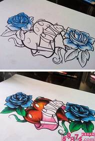 Cadro magnífico de tatuajes de flores