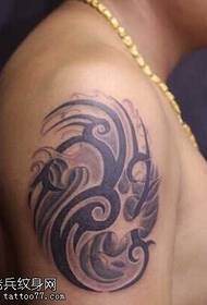 Modèl tatoo bra totem flè
