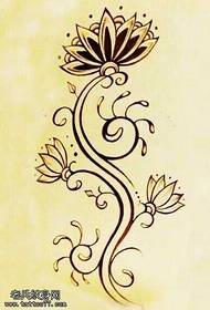 Maniskri modèl tatoo flè vaniy
