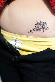 Cute and fresh tattoos with small flowers and words