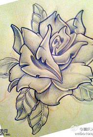 Rose tattoo line art pattern is provided by the best tattoo salon