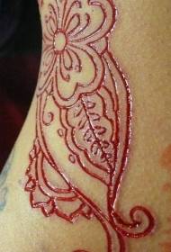 Patrón de tatuaje de ventana de corte rayado en la piel del cuello