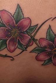 bel të gjallë modelin e simbolit të tatuazhit të luleve