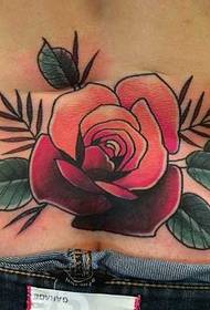Waist rose tattoo maitiro