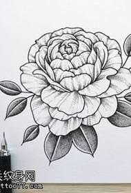 Rokopis trnje vzorec tatoo rose