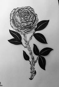 Sketch thorn rose pattern ng tattoo