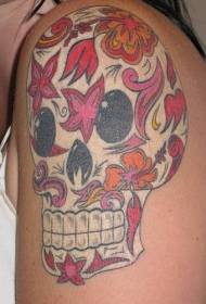 Lub xub pwg nyom xim pob txha taub hau pob txha taub hau tattoo qauv