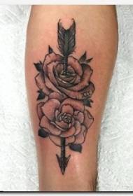 Boys Arms on Black Grey Sketch Këshilla Sting Shigjetat Creative dhe Rose Tattoo Picture