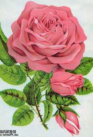 Рукапіс малюнка ружы татуіроўкі