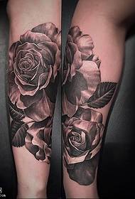 Kalf doring rose tattoo patroon