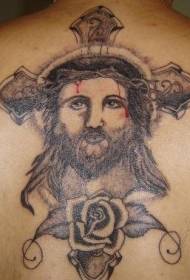 Yesus bersilangan dan bangkit pola tato