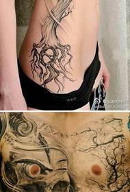 Tree of life tattoo pattern