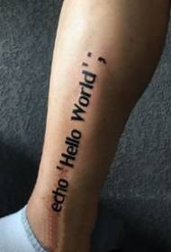 Simple letters: a nice set of simple English alphabet tattoo designs 9