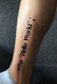 Eenvoudige letters: een mooie set eenvoudige Engelse tattoo-tattoo-ontwerpen 9