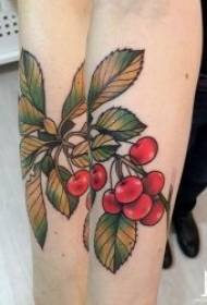 Fruit Tattoo Small Fresh Picture Variety of Colorful Cute Cartoon Fruit Tattoo Patterns